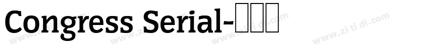 Congress Serial字体转换